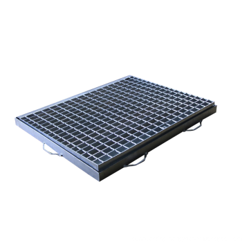 Hot dip galvanized trench cover plate 25*5 mm drainage metal grate